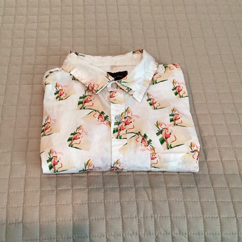 Tropical Floral Men's Casual Shirt